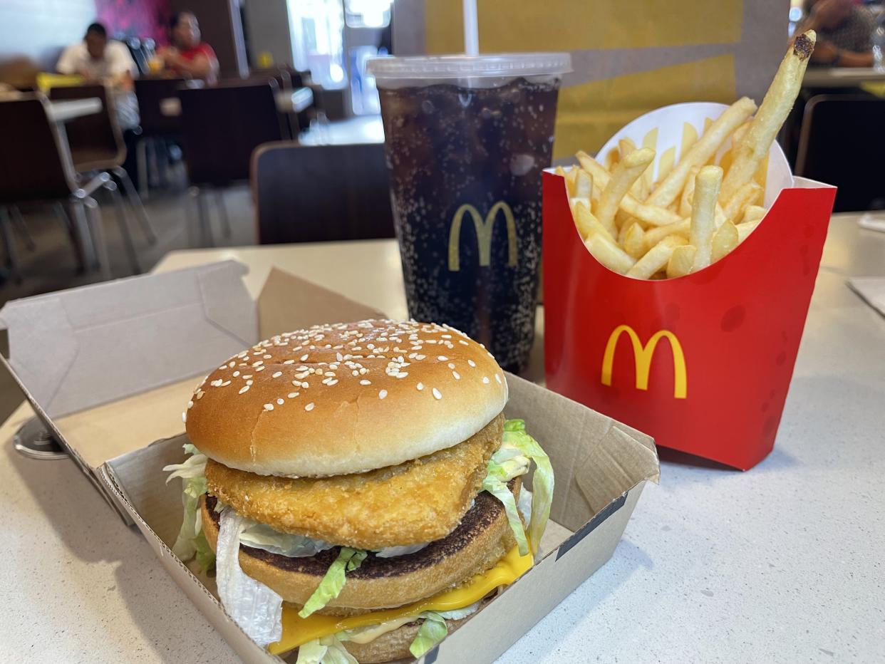 My Chicken Big Mac meal, acquired by driving to a Miami McDonald's. (Photo: Josie Maida)