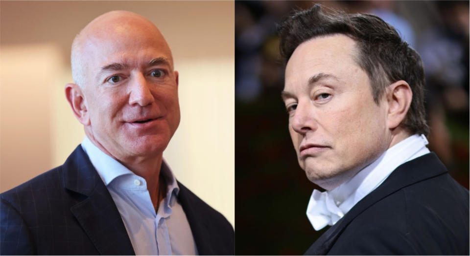 Jeff Bezos and Elon Musk.