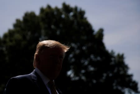 U.S. President Donald Trump departs for Camp David from the White House in Washington