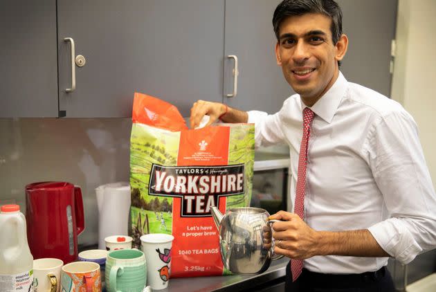 Chancellor Rishi Sunak likes Yorkshire Tea 