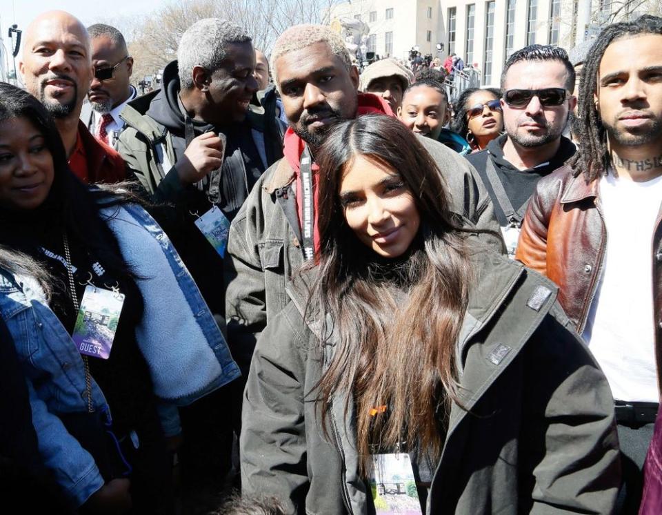 Kanye West and Kim Kardashian, March 24