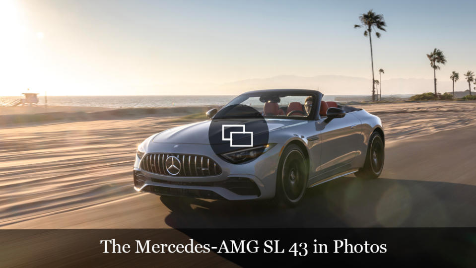 Driving the Mercedes-AMG SL 43.