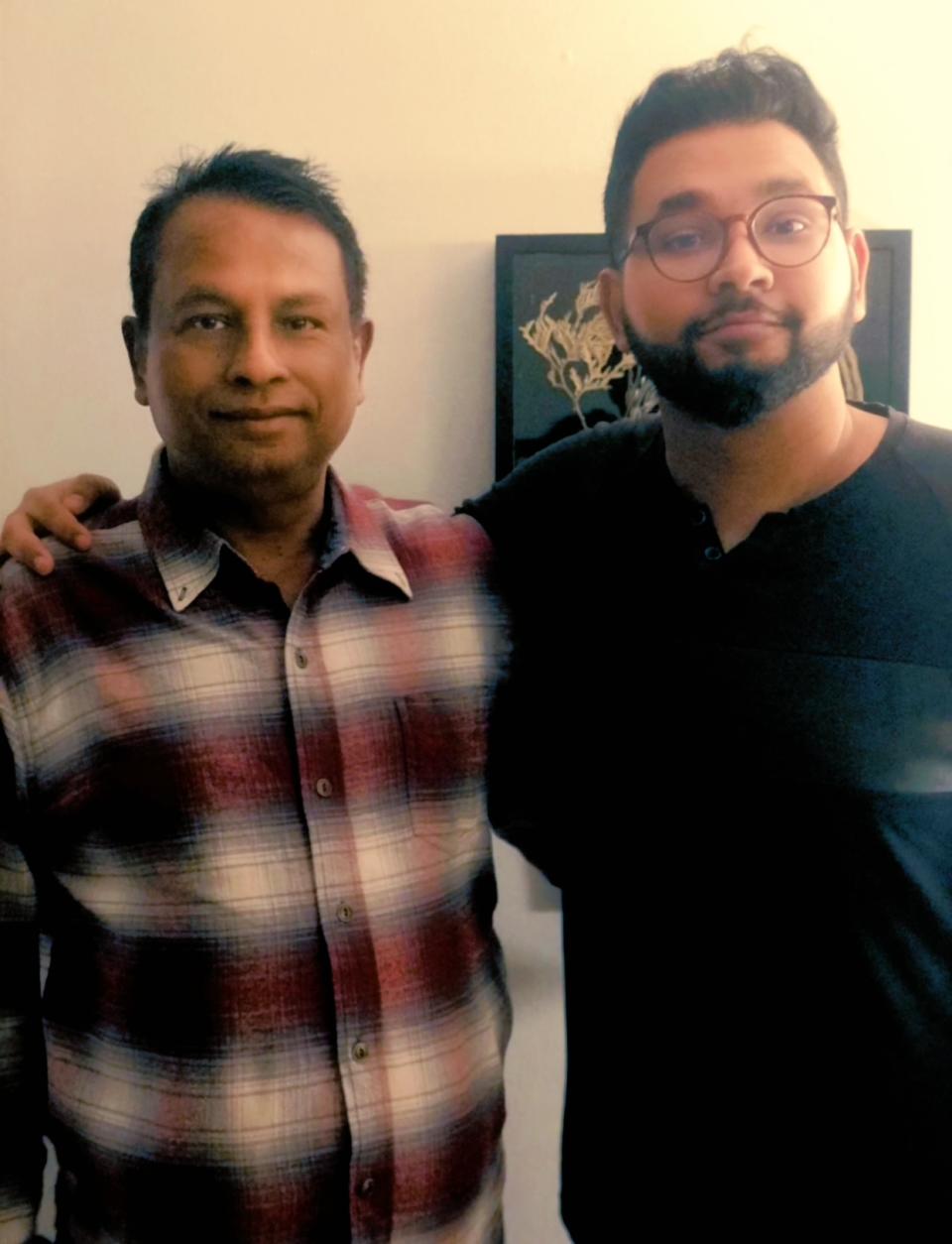 Koushik Paul, right, and his father, Krishna Paul<span class="copyright">Photo courtesy of Koushik Paul</span>