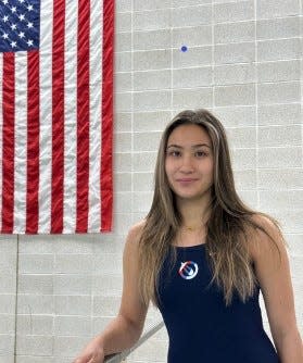 Fall River native Rachael Silva is pictured here with her club team South Shore Diving.