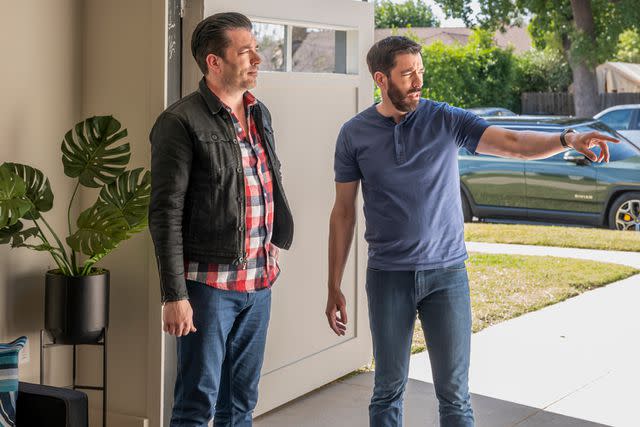 <p>HGTV</p> Drew and Jonathan Scott on 'Backed by the Bros'