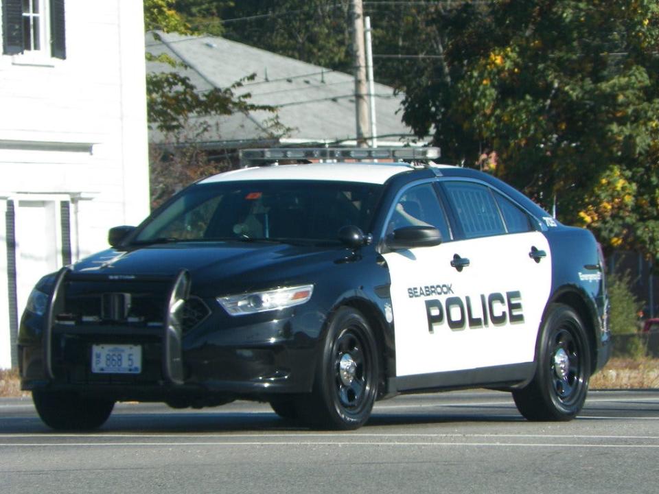 Seabrook police responded to Walmart on Route 1 Saturday after receiving a report of an explosive device in the store. The threat, along with a call reporting a gunman, were determined to be hoaxes.