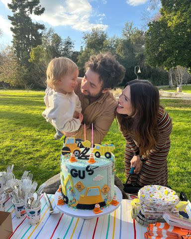 <p>mandymooremm/Instagram</p> Mandy Moore and Taylor Goldsmith celebrate son Gus' birthday