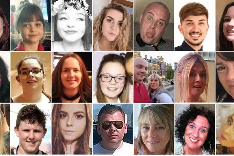 The 22 who died -Credit:Manchester Evening News