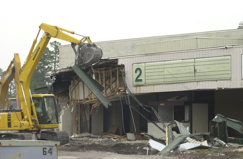 The movie theater adjacent to Independence Mall is demolished in the early 2000s. The cinema was built in 1979.