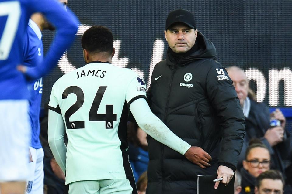 Reece James asked to be substituted during the first half (AFP via Getty Images)