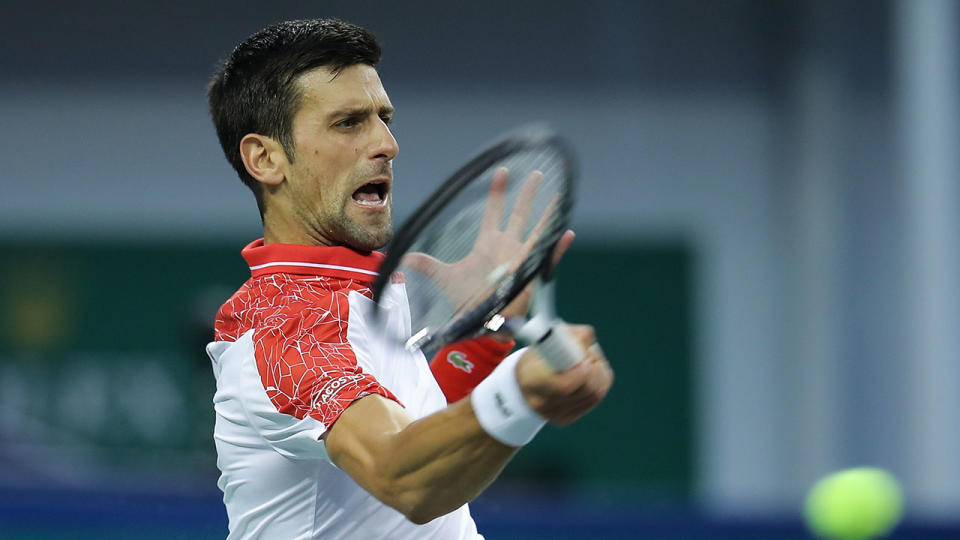 Djokovic was in irresistible form in the final against Coric. Pic: Getty