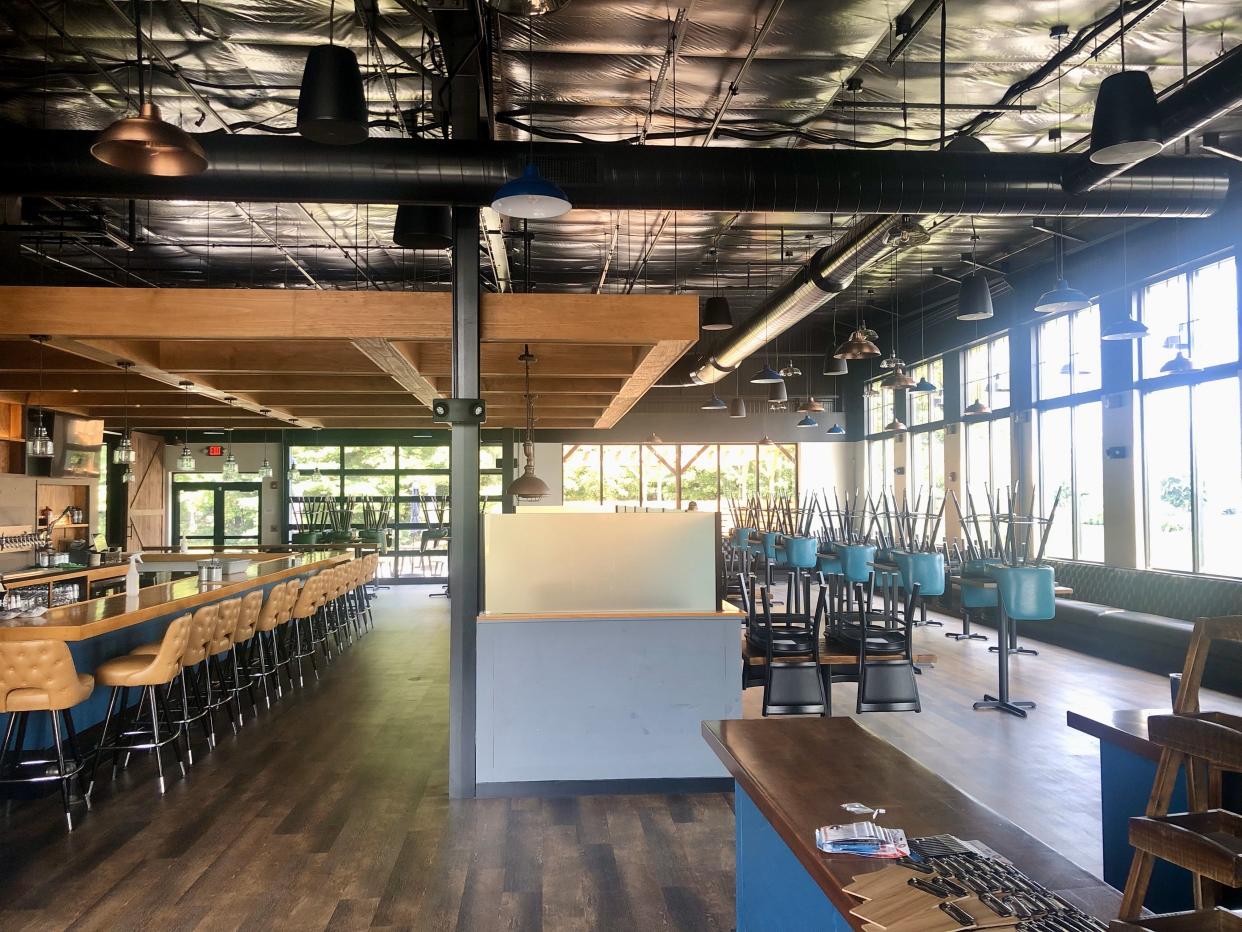 There's no shortage of space at Cold Harbor Brewing's new restaurant and brewery at 66 Otis St.