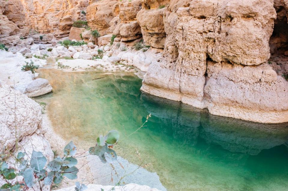 Oman’s Wadi Shab (Getty Images/iStockphoto)