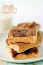 <p>These bars pair the flaky cinnamon pastry with creamy cheesecake filling. </p><p><strong>Get the recipe at <a href="http://www.confessionsofacookbookqueen.com/pumpkin-sopapilla-cheesecake-bars/" rel="nofollow noopener" target="_blank" data-ylk="slk:Confessions of a Cookbook Queen;elm:context_link;itc:0;sec:content-canvas" class="link ">Confessions of a Cookbook Queen</a>.</strong> </p>