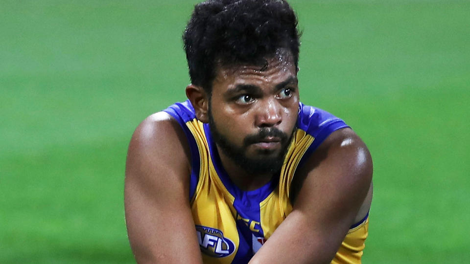 Willie Rioli, pictured after playing for West Coast, has posted an apology after he was provisionally suspended by ASADA.