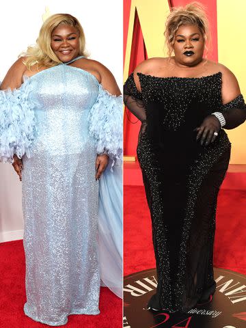 <p>Jeff Kravitz/FilmMagic; Steve Granitz/FilmMagic</p> Da'Vine Joy Randolph at the 2024 Oscars (left) and the 2024 'Vanity Fair' Oscar Party.