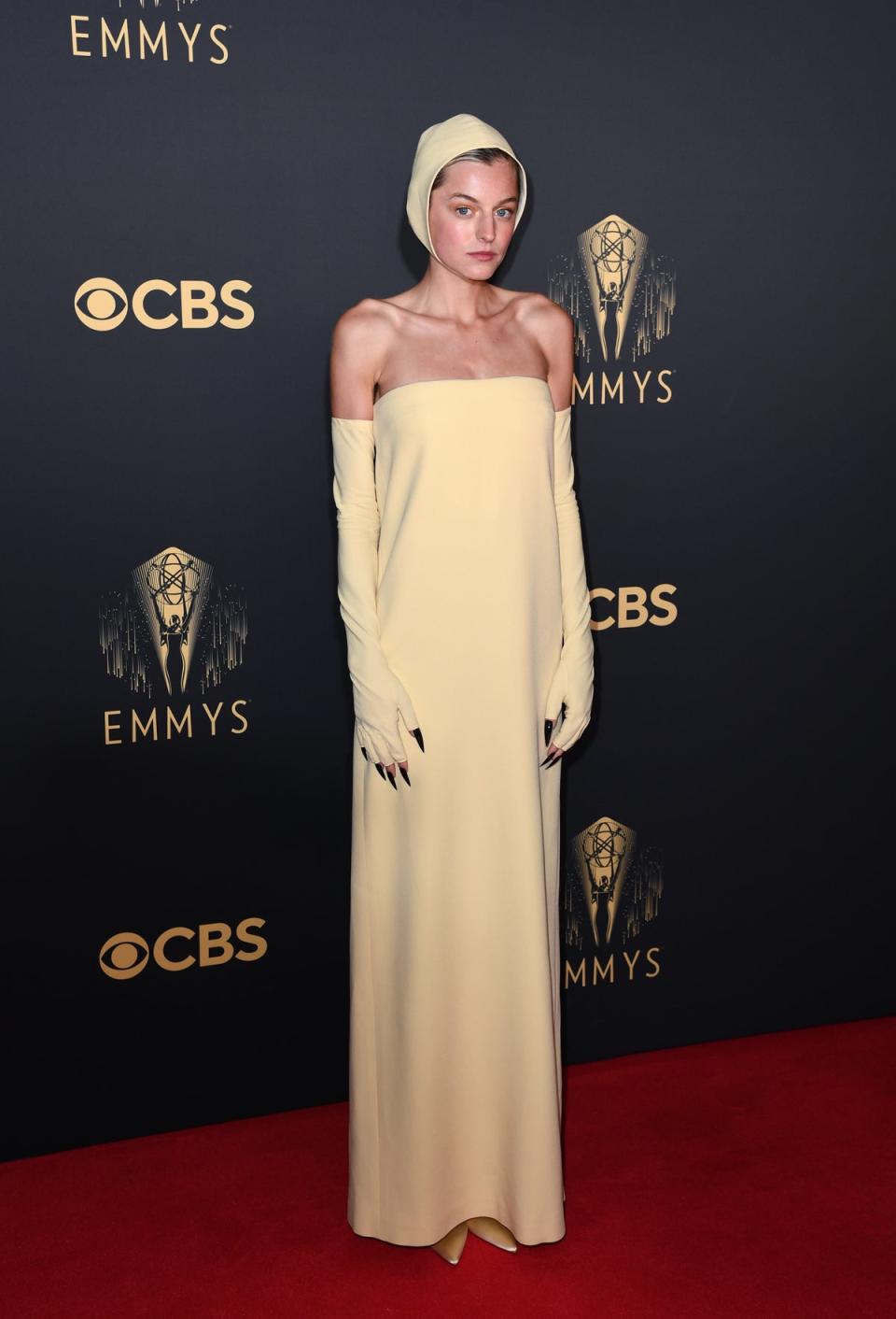 Emma Corrin at 2021 Emmy Awards (Gareth Cattermole/Getty Images)