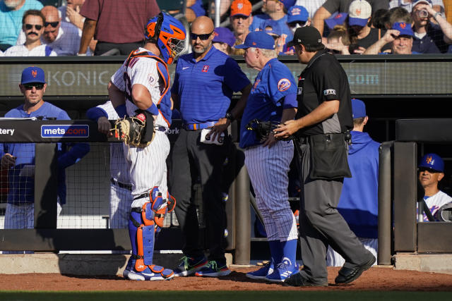 Mets catcher James McCann out for weeks with oblique strain – New York  Daily News