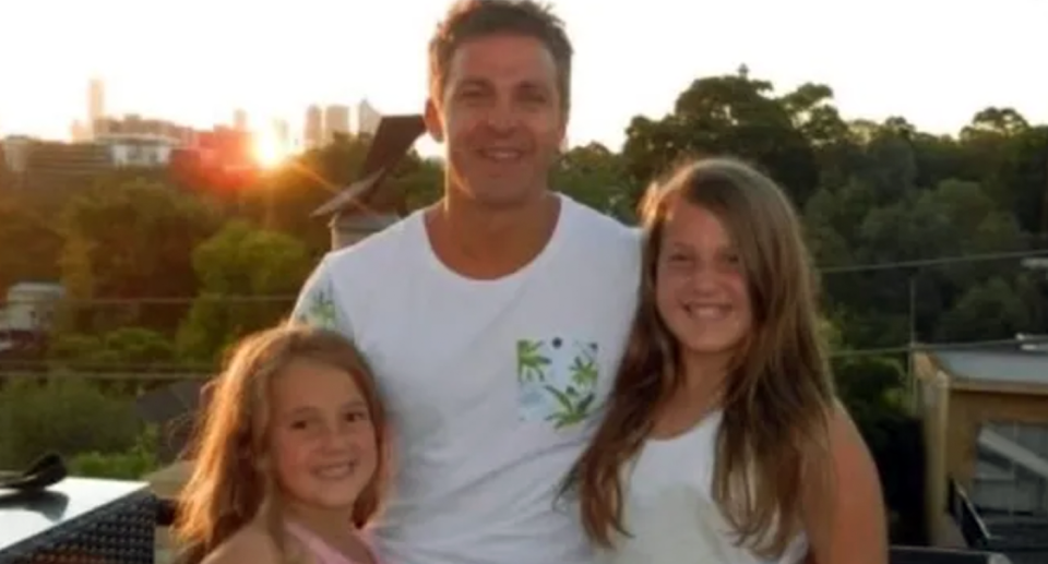 Zoran Vidovic with daughters Bella and Lulu. 