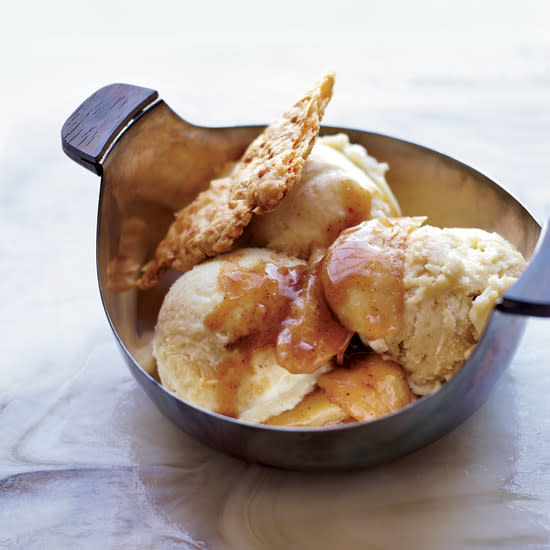 Apple Pie Sundaes with Cheddar Crust Shards