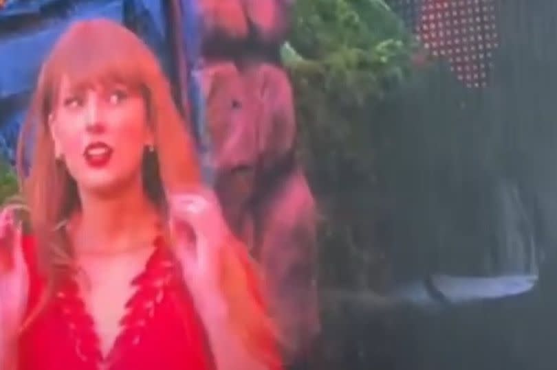 Taylor Swift is stopped in her tracks during her last performance of the Eras Tour at Anfield