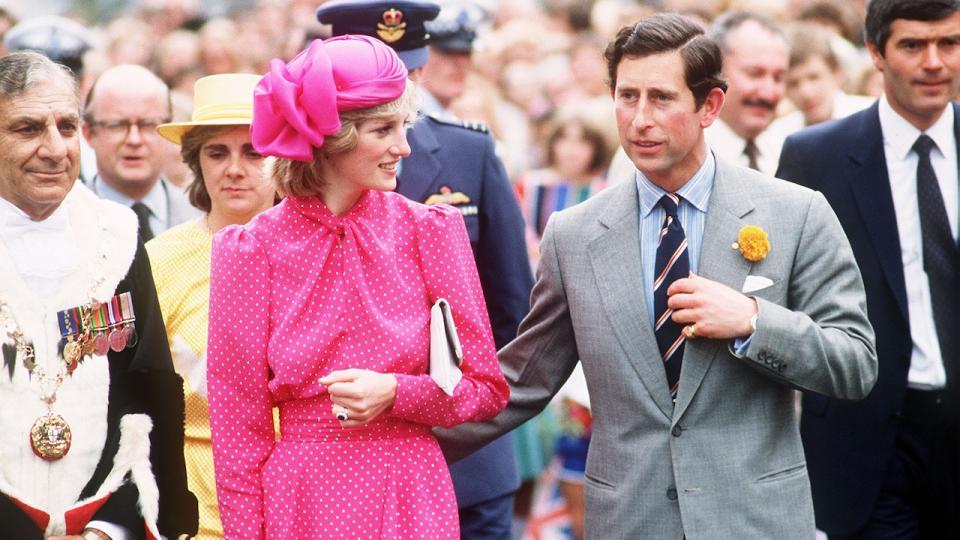 29. April 1983: King Charles and Princess Diana in Perth, Australia