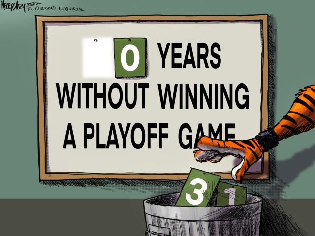 Cincinnati Bengals AFC North Champions Editorial Cartoon 