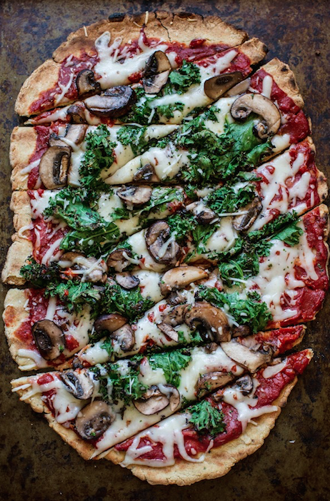 Mushroom, Herb Pizza (Vegan)