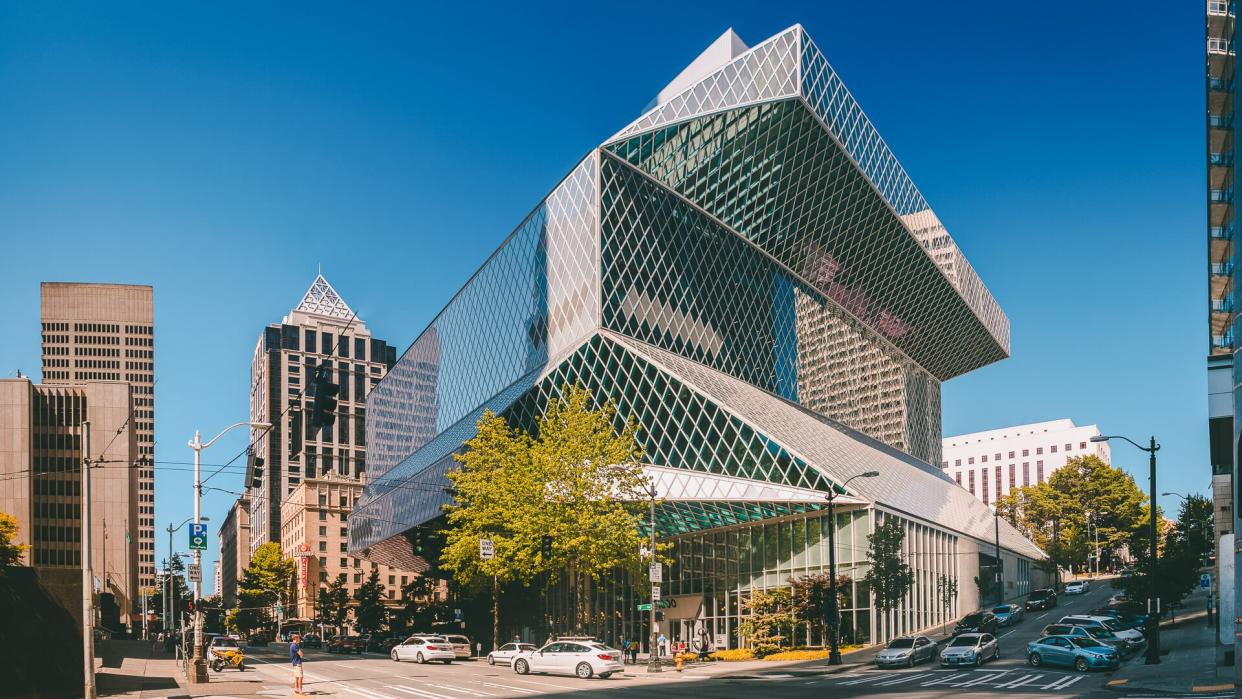 Seattle Central Public Library in Seattle Washington