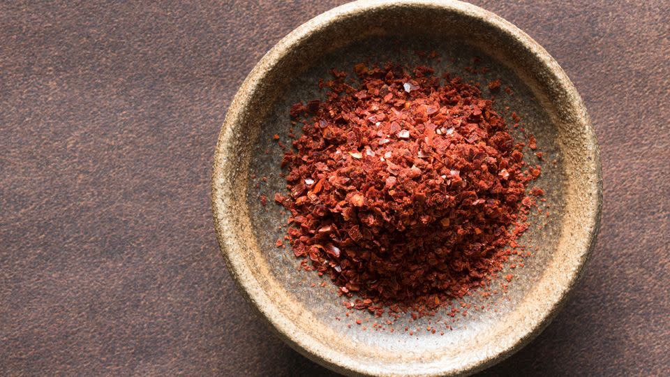 Suzy Karadsheh describes Aleppo pepper as “a magical chile flake," adding that it flavors "everything from salad to steak to popcorn to even watermelon.” - Michelle Lee Photography/Getty Images
