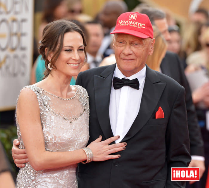 Niki Lauda y su esposa,Birgit Wetzinger