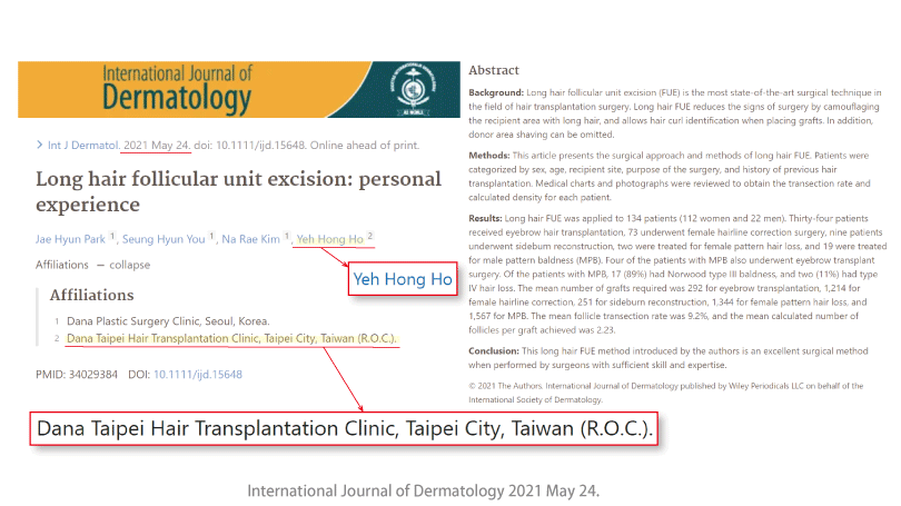 圖一：國際醫療學刊(International Journal of Dermatology)