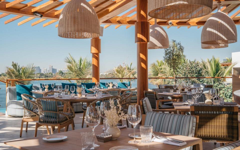 The beach restaurant of Twiggy by La Cantine, part of the Park Hyatt Dubai