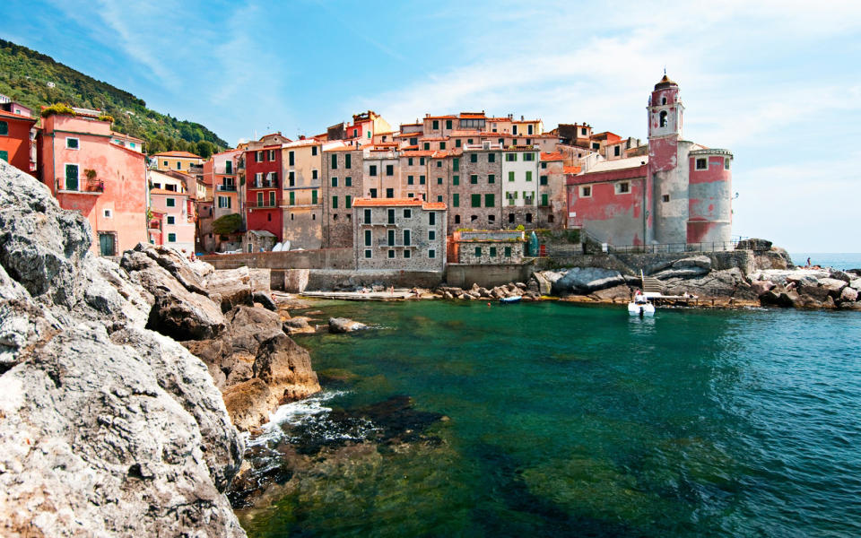 <p>Snaking cliff-top roads and a minuscule harbor have protected Tellaro from the wave of tourism that has swallowed other Ligurian seaside towns like Vernazza and Portofino. A jumble of pastel buildings clings vertiginously to the sheer cliffs of Tellaro, which occupies the easternmost tip of the Golfo dei Poeti. It's named for the poets and literary icons like Lord Byron and D. H. Lawrence who have sought inspiration in this Mediterranean haven.</p>