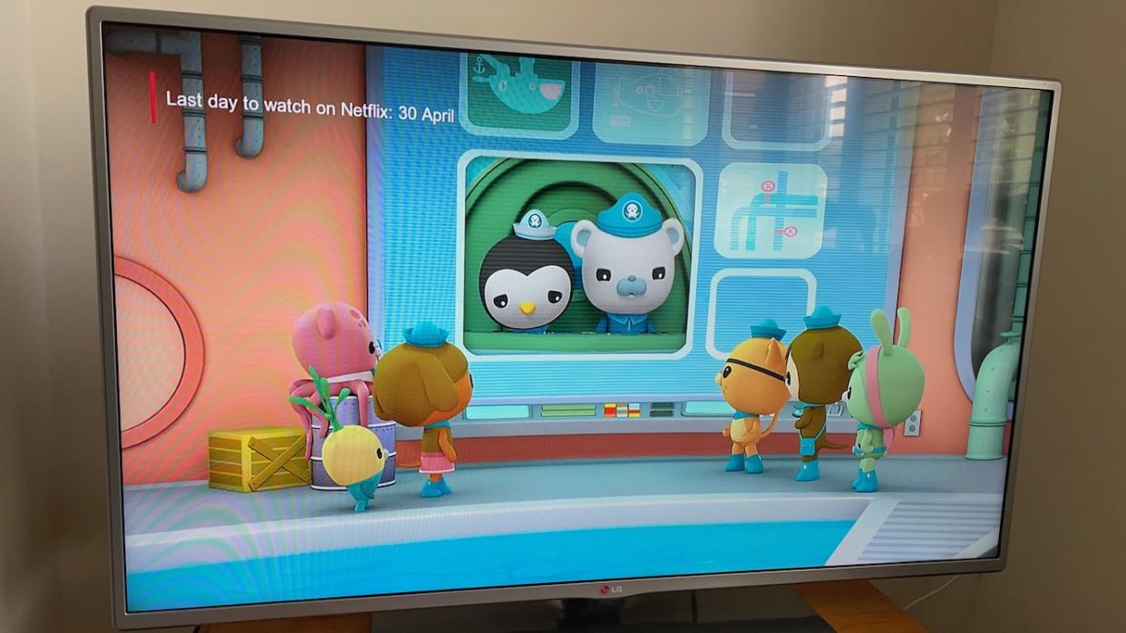  The Octonauts gathered around for an announcement. 