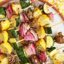 <p>These kebabs have the *perfect* combination of flavours and textures. </p><p>Get the <a href="https://www.delish.com/uk/cooking/recipes/a33388598/veggie-kebabs/" rel="nofollow noopener" target="_blank" data-ylk="slk:Veggie Kebabs;elm:context_link;itc:0;sec:content-canvas" class="link ">Veggie Kebabs</a> recipe.</p>