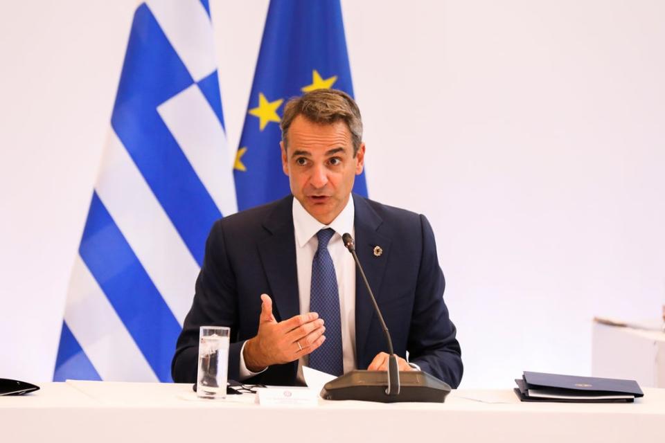 Greek PM Kyriakos Mitsotakis announced funds to help rebuild affected areas (Reuters)