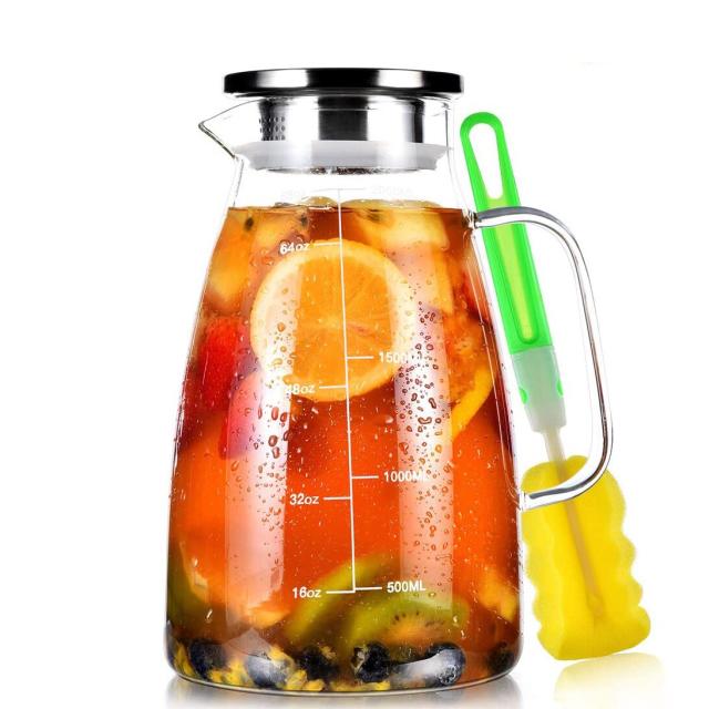 Pinky Up Charlie Glass Iced Tea Carafe