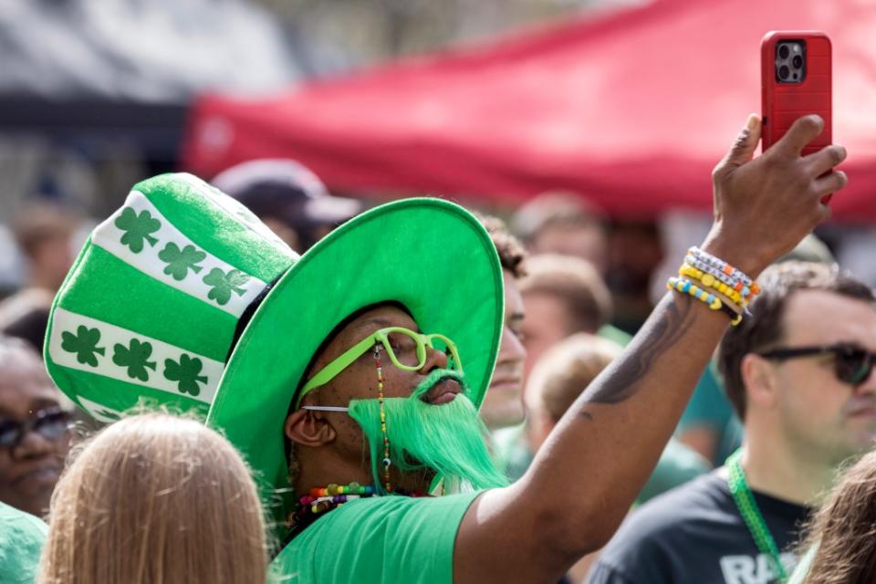 Savannah celebrated the bicentennial of their St. Patrick’s Day parade. which started in 1824. AP