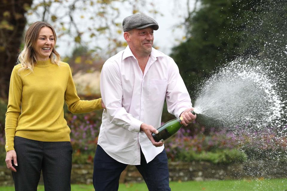 Self-employed builder Steve Thomson and his wife Lenka Thomson (PA)