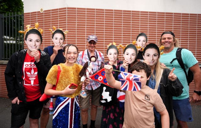 The family of Dame Sarah Storey celebrate