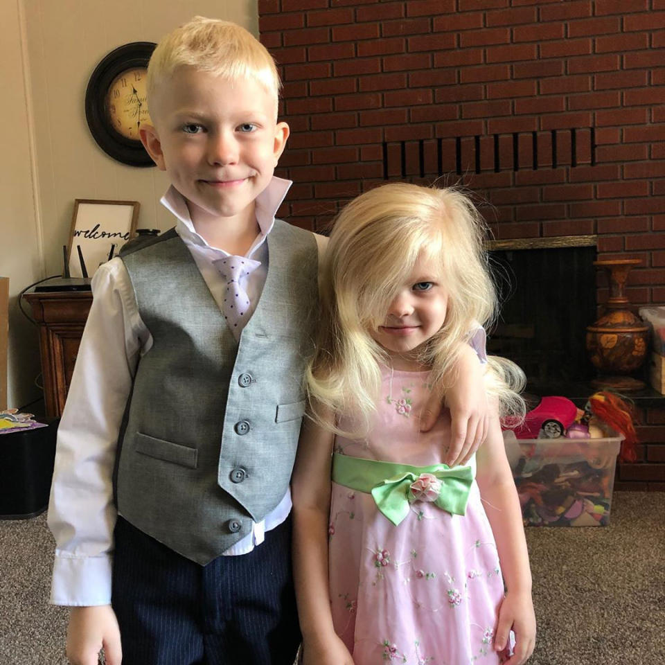 Bridger Walker and his sister. (Courtesy Walker family)