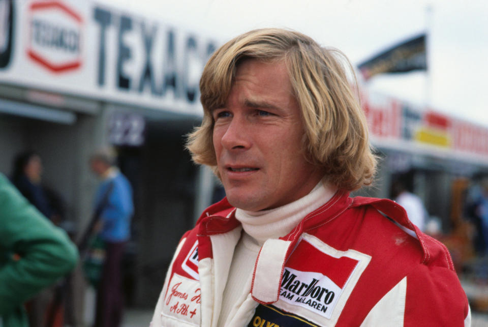 <p>James Hunt won the 1976 F1 world title, retiring just three years later. He died aged 45 in 1993. (Bettmann/Getty Images) </p>