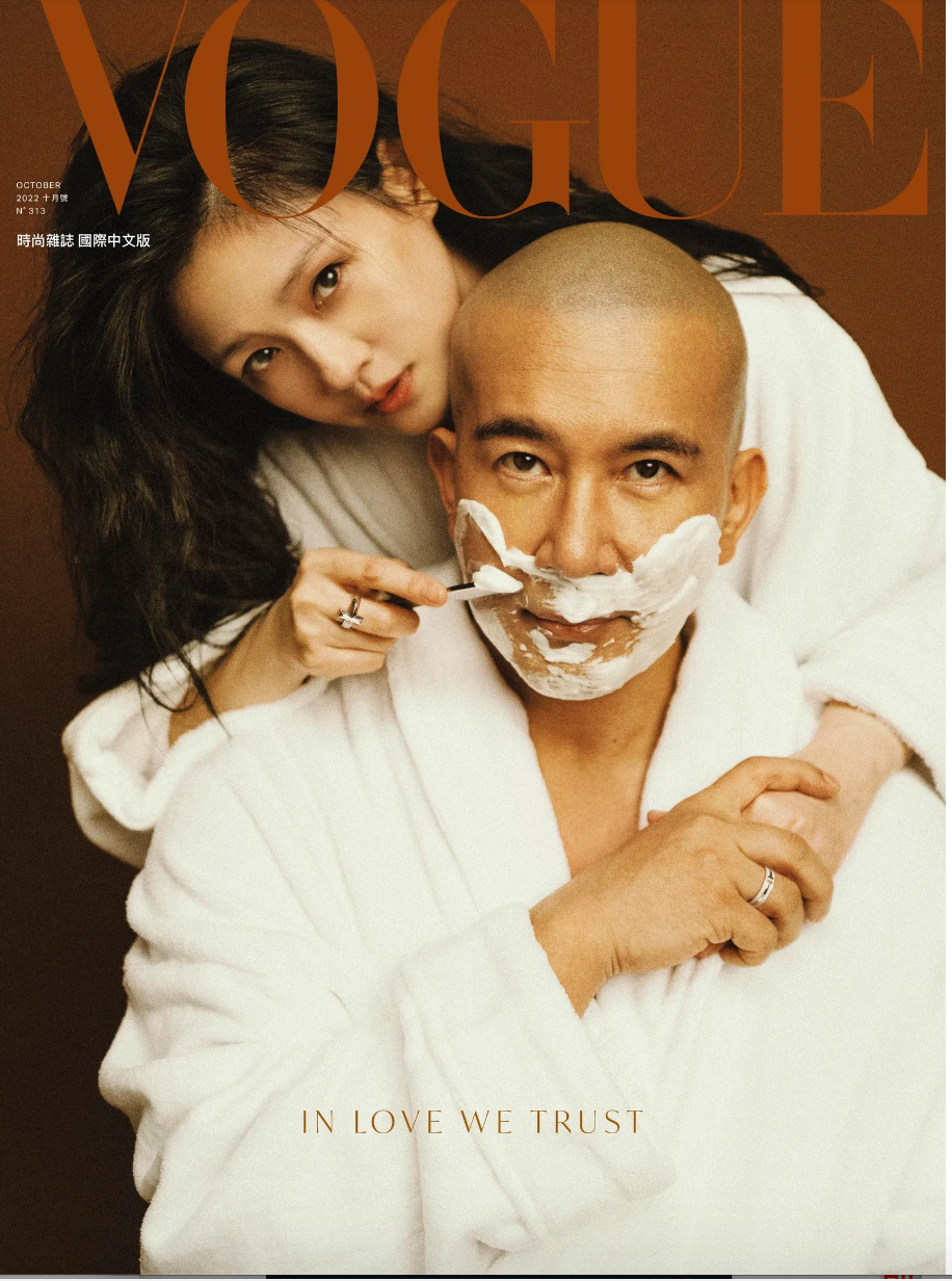 大S與具俊曄登上《Vogue》封面，「如果老來人生真的有跑馬燈，我腦中浮現的臉一定是他。」 （翻攝自大S臉書）