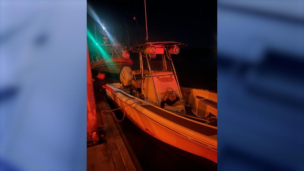 <div>The U.S. Coast Guard rescued four people on board a boat 10 miles off the coast of Port Canaveral on April 21, 2024. (Photo: U.S. Coast Guard Southeast)</div>