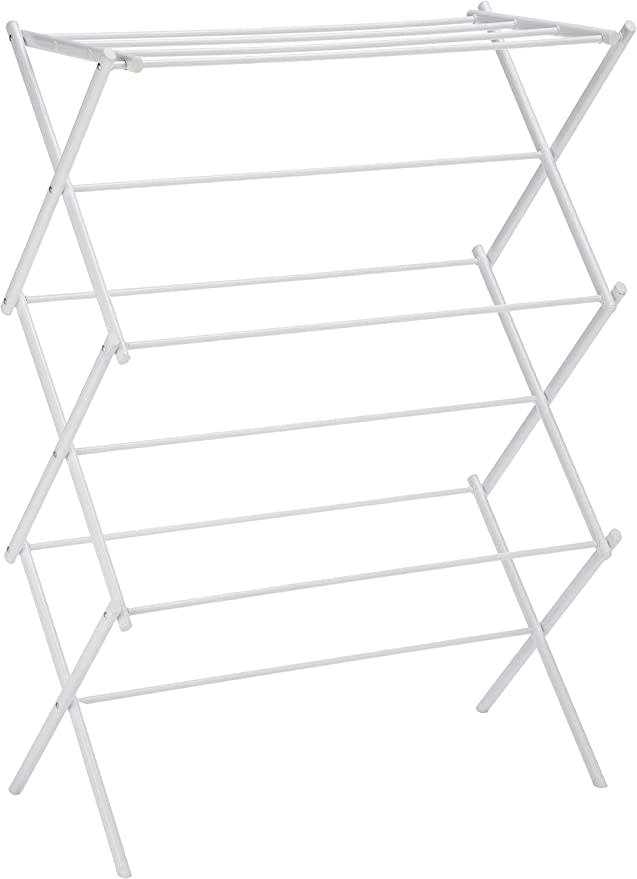 amazon basics folding laundry rack