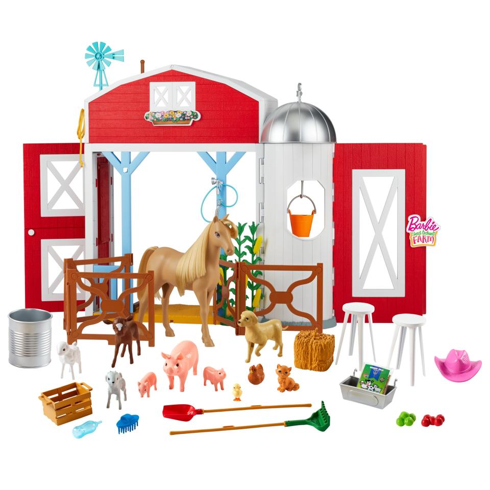 This farm barn Barbie set might inspire the independent play parents everywhere need right now. 