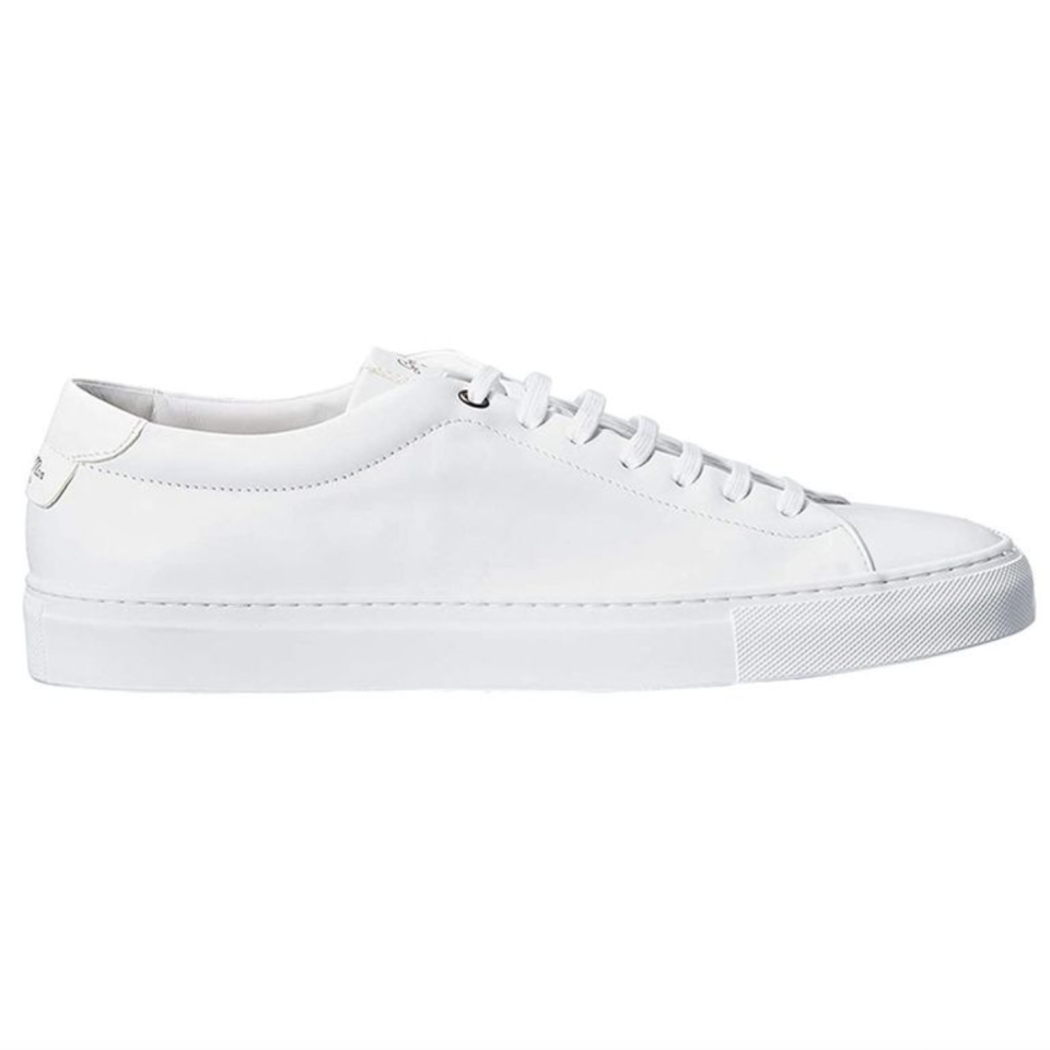 Napa Leather Edge Mono Lo-Top Sneakers