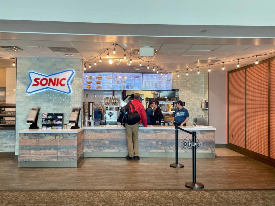 A new Sonic restaurant at Gulfport-Biloxi International Airport gives passengers a chance to get a meal or a snack before they take off or after they land. Courtesy of Gulfport-Biloxi International Airport
