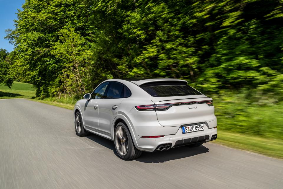 <p>Because the world cannot have enough crossover derivatives, and because seemingly every other manufacturer is doing it, Porsche presents the 2020 Cayenne coupe-a sleeker, hunchback version of the conventional Cayenne SUV. <a href="https://www.caranddriver.com/reviews/a27562847/2020-porsche-cayenne-coupe-drive/" rel="nofollow noopener" target="_blank" data-ylk="slk:Read the full story here.;elm:context_link;itc:0;sec:content-canvas" class="link ">Read the full story here.</a></p>